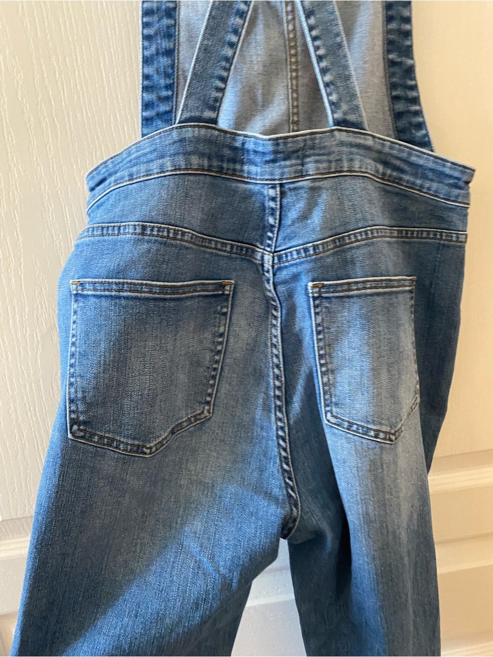 MADEWELL Skinny Overalls Drop Hem in Indigo Wash - M - Picture 10 of 15